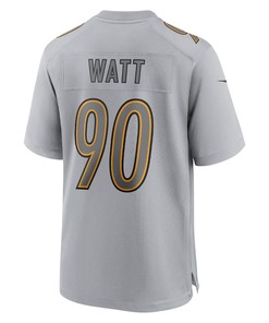 T.J. Watt Pittsburgh Steelers Atmosphere Fashion Game Jersey - Gray