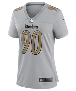 T.J. Watt Pittsburgh Steelers Women's Atmosphere Fashion Game Jersey - Gray