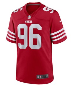 T.Y. McGill 96 San Francisco 49ers Home Game Player Jersey - Scarlet