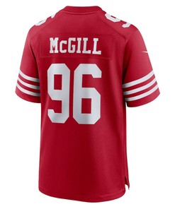T.Y. McGill 96 San Francisco 49ers Home Game Player Jersey - Scarlet