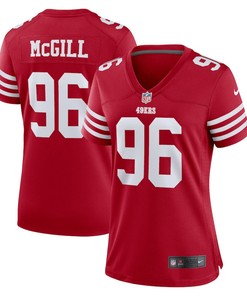 T.Y. McGill 96 San Francisco 49ers Women's Home Game Player Jersey - Scarlet