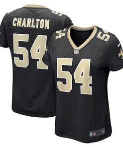 Taco Charlton New Orleans Saints Women's Game Player Jersey - Black