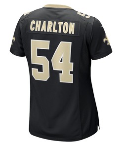 Taco Charlton New Orleans Saints Women's Game Player Jersey - Black