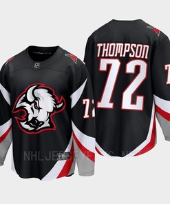 Tage Thompson 72 Buffalo Sabres 2022-23 Goathead Third Premier Breakaway Player Black Jersey