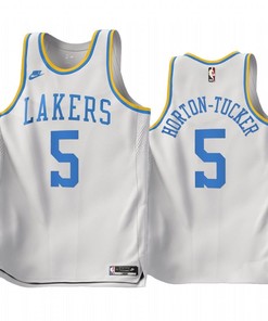 Talen Horton-Tucker 5 Los Angeles Lakers 2022-23 Classic Edition White Jersey - Men Jersey