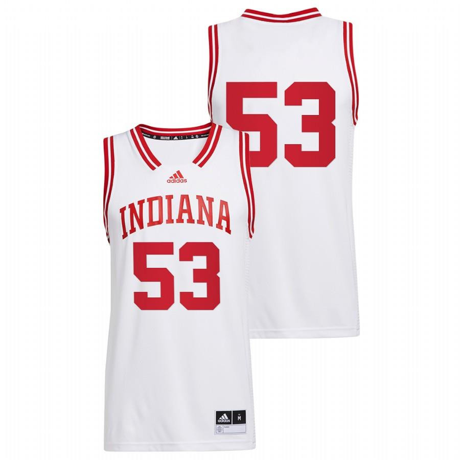 Tamar Bates 53 White Indiana Hoosiers 2022 College Basketball Reverse Retro Jersey