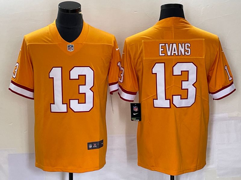 Tampa Bay Buccaneers #13 Mike Evans Orange Throwback Jersey