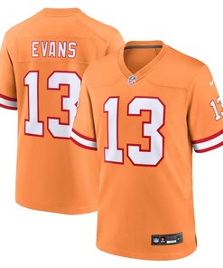 Tampa Bay Buccaneers #13 Mike Evans Throwback Game Jersey - Orange