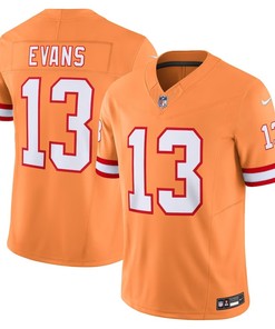 Tampa Bay Buccaneers #13 Mike Evans Throwback Vapor Fuse Limited Jersey - Orange