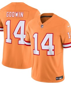 Tampa Bay Buccaneers #14 Chris Godwin Throwback Vapor Fuse Limited Jersey - Orange