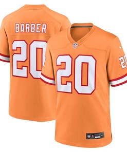 Tampa Bay Buccaneers #20 Ronde Barber Throwback Game Jersey - Orange