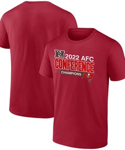 Tampa Bay Buccaneers 2022 NFC Conference Champions Divide & Conquer T-Shirt - Scarlet