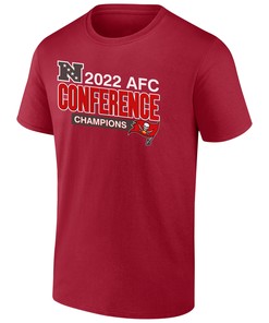 Tampa Bay Buccaneers 2022 NFC Conference Champions Divide & Conquer T-Shirt - Scarlet