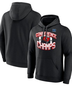 Tampa Bay Buccaneers 2022 NFC Conference Champions Icon Bold Pullover Hoodie - Black