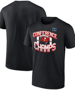 Tampa Bay Buccaneers 2022 NFC Conference Champions Icon Bold T-shirt - Black