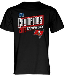 Tampa Bay Buccaneers 2022 NFC Conference Champions Kick T-Shirt - Black