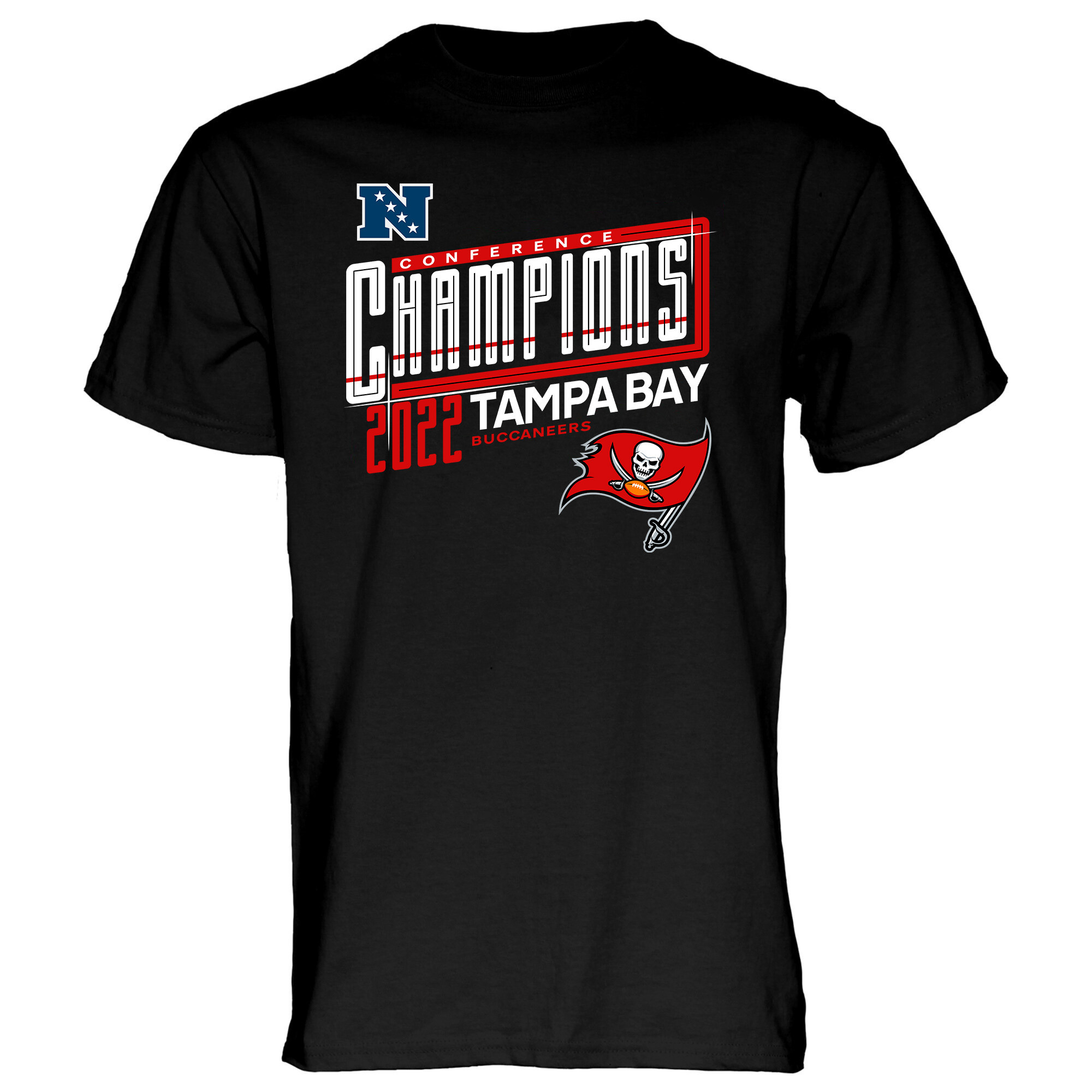 Tampa Bay Buccaneers 2022 NFC Conference Champions Kick T-Shirt - Black