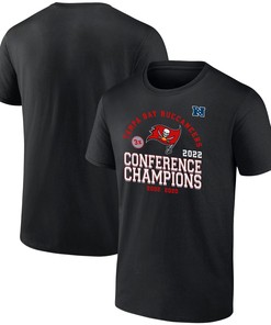 Tampa Bay Buccaneers 2022 Three-Time NFC Conference Champions T-Shirt - Black
