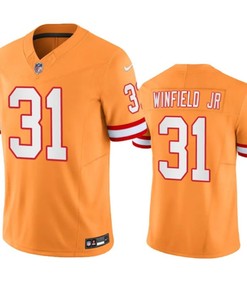 Tampa Bay Buccaneers #31 Antoine Winfield Jr Orange Throwback Limited Stitched Jersey