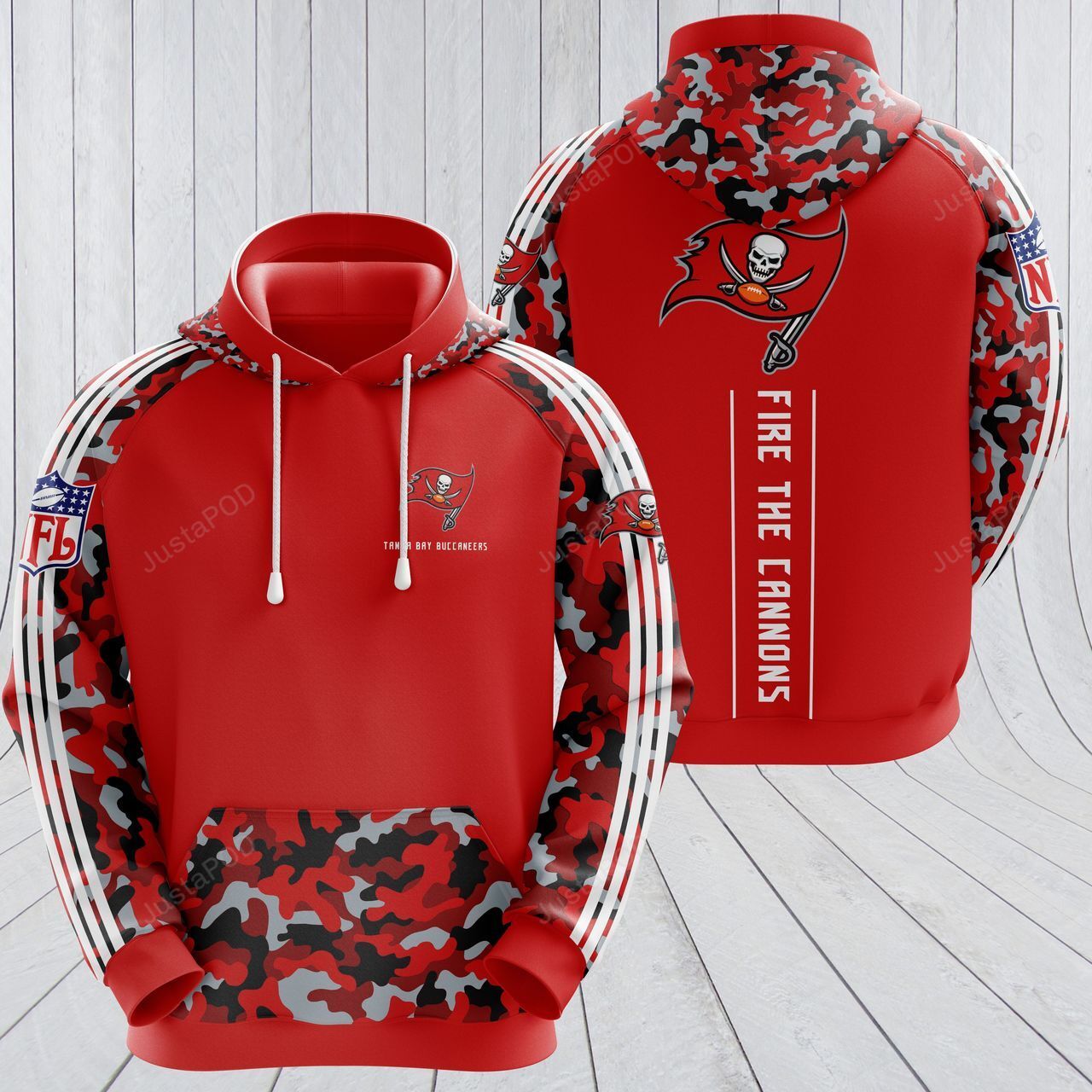 Tampa Bay Buccaneers 3D Hoodie Zip Hoodie 03