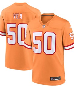 Tampa Bay Buccaneers #50 Vita Vea Throwback Game Jersey - Orange