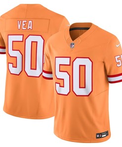 Tampa Bay Buccaneers #50 Vita Vea Throwback Vapor Fuse Limited Jersey - Orange