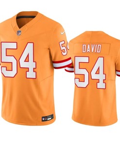 Tampa Bay Buccaneers #54 Lavonte David Orange Throwback Limited Stitched Jersey