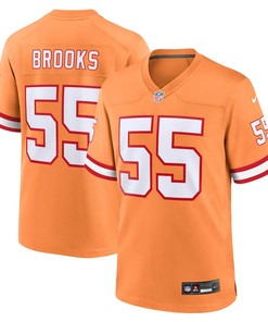 Tampa Bay Buccaneers #55 Derrick Brooks Throwback Game Jersey - Orange