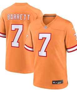 Tampa Bay Buccaneers #7 Shaquil Barrett Throwback Game Jersey - Orange