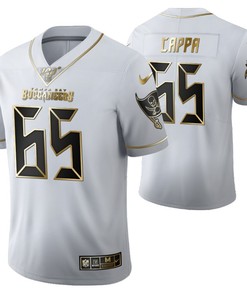 Tampa Bay Buccaneers Alex Cappa 65 2021 Nfl Golden Brandedition White Jersey Gift For Buccaneers Fans