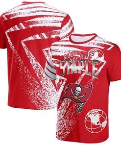 Tampa Bay Buccaneers All Over Print T-Shirt - Red