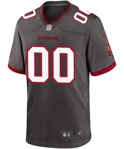 Tampa Bay Buccaneers Alternate Custom Game Jersey - Pewter