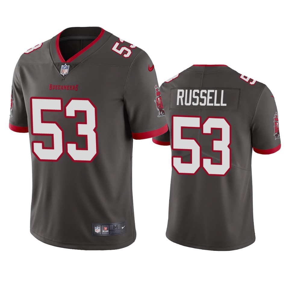 Tampa Bay Buccaneers Chapelle Russell Pewter Vapor Untouchable Limited Jersey