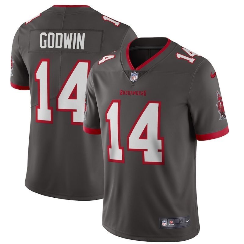 Tampa Bay Buccaneers Chris Godwin #14 Nfl 2020 Dark Grey Jersey