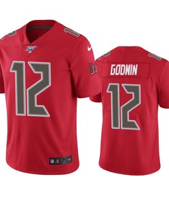 Tampa Bay Buccaneers Chris Godwin Red 100th Season Vapor Limited Jersey