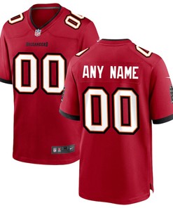 Tampa Bay Buccaneers Custom Game Jersey - Red