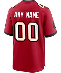 Tampa Bay Buccaneers Custom Game Jersey - Red