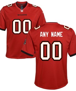 Tampa Bay Buccaneers Custom Game Jersey Red Custom Jerseys Nfl