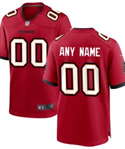 Tampa Bay Buccaneers Custom Game Jersey - Red Custom Jerseys Nfl