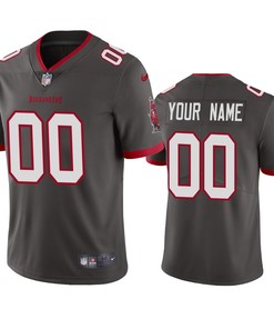 Tampa Bay Buccaneers Custom Pewter 2020 Vapor Limited Jersey - Mens