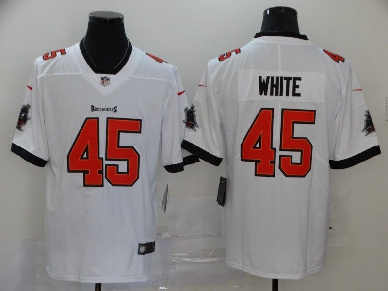 Tampa Bay Buccaneers Denvin White #45 Nfl 2020 White Jersey