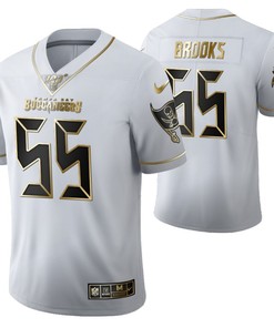 Tampa Bay Buccaneers Derrick Brooks 55 2021 Nfl Golden Brandedition White Jersey Gift For Buccaneers Fans
