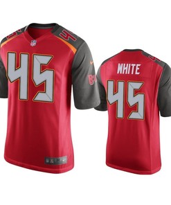 Tampa Bay Buccaneers Devin White 2019 Nfl Draft Red Game Jersey