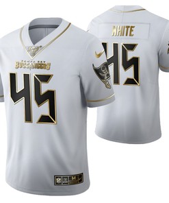 Tampa Bay Buccaneers Devin White 45 2021 Nfl Golden Brandedition White Jersey Gift For Buccaneers Fans