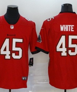 Tampa Bay Buccaneers Devin White #45 Nfl 2020 Red Orange Jersey
