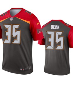 Tampa Bay Buccaneers Jamel Dean Pewter Inverted Legend Jersey