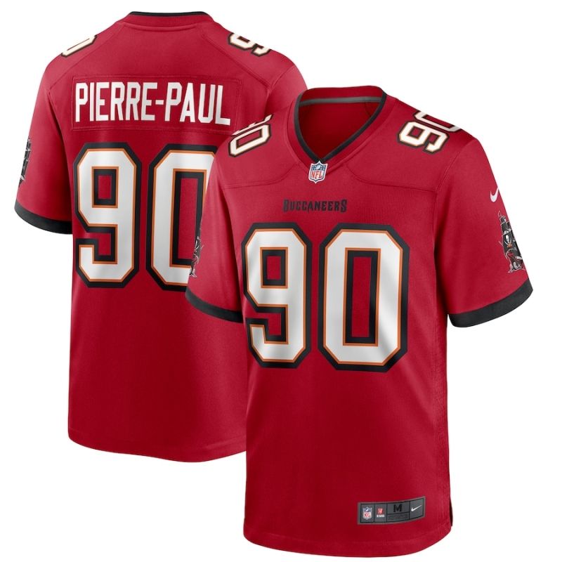 Tampa Bay Buccaneers Jason Pierre-paul #90 Nfl 2020 Carmine Red Jersey