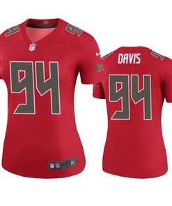 Tampa Bay Buccaneers Khalil Davis Red Color Rush Legend Jersey - Womens