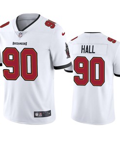 Tampa Bay Buccaneers Logan Hall 90 White Vapor Limited Jersey