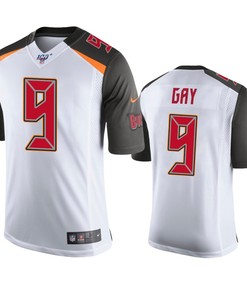 Tampa Bay Buccaneers Matt Gay White 100th Season Vapor Limited Jersey